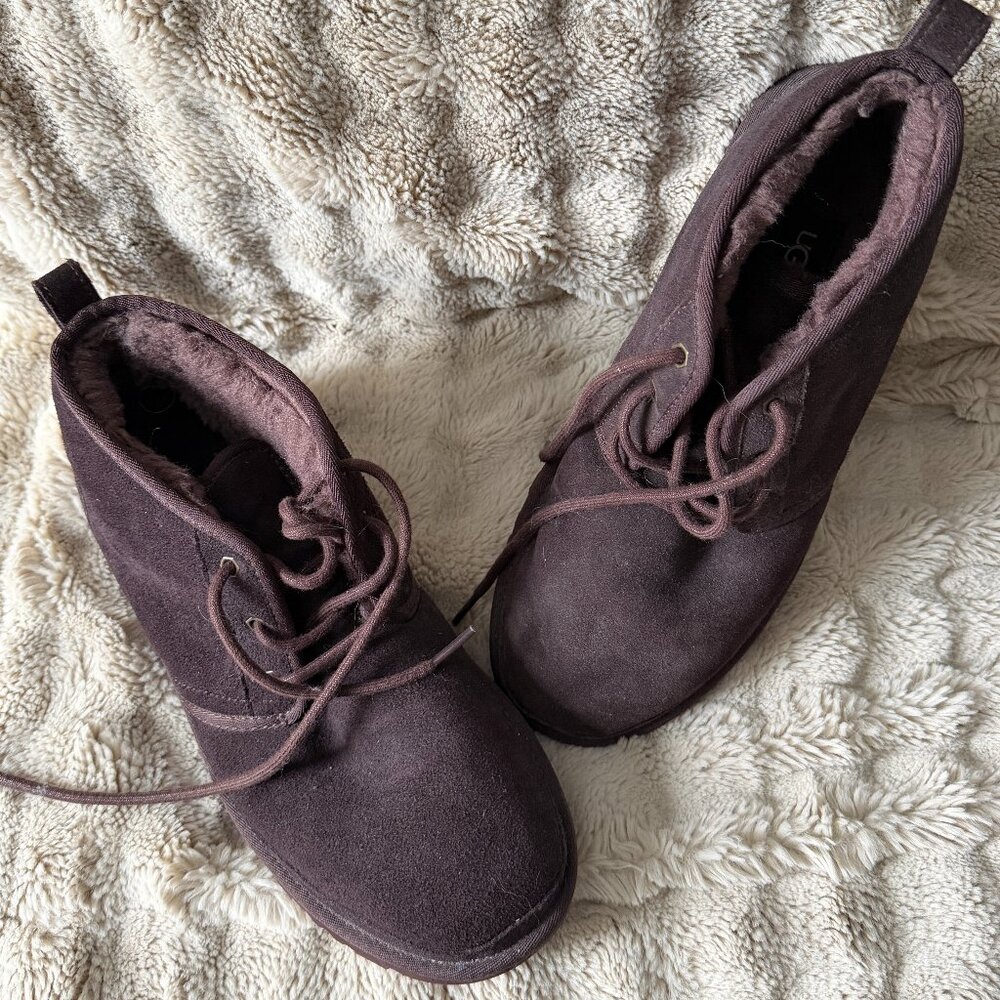 Mens Ugg Neumel Boots Dark Brown Size 11 - Picture 1 of 9